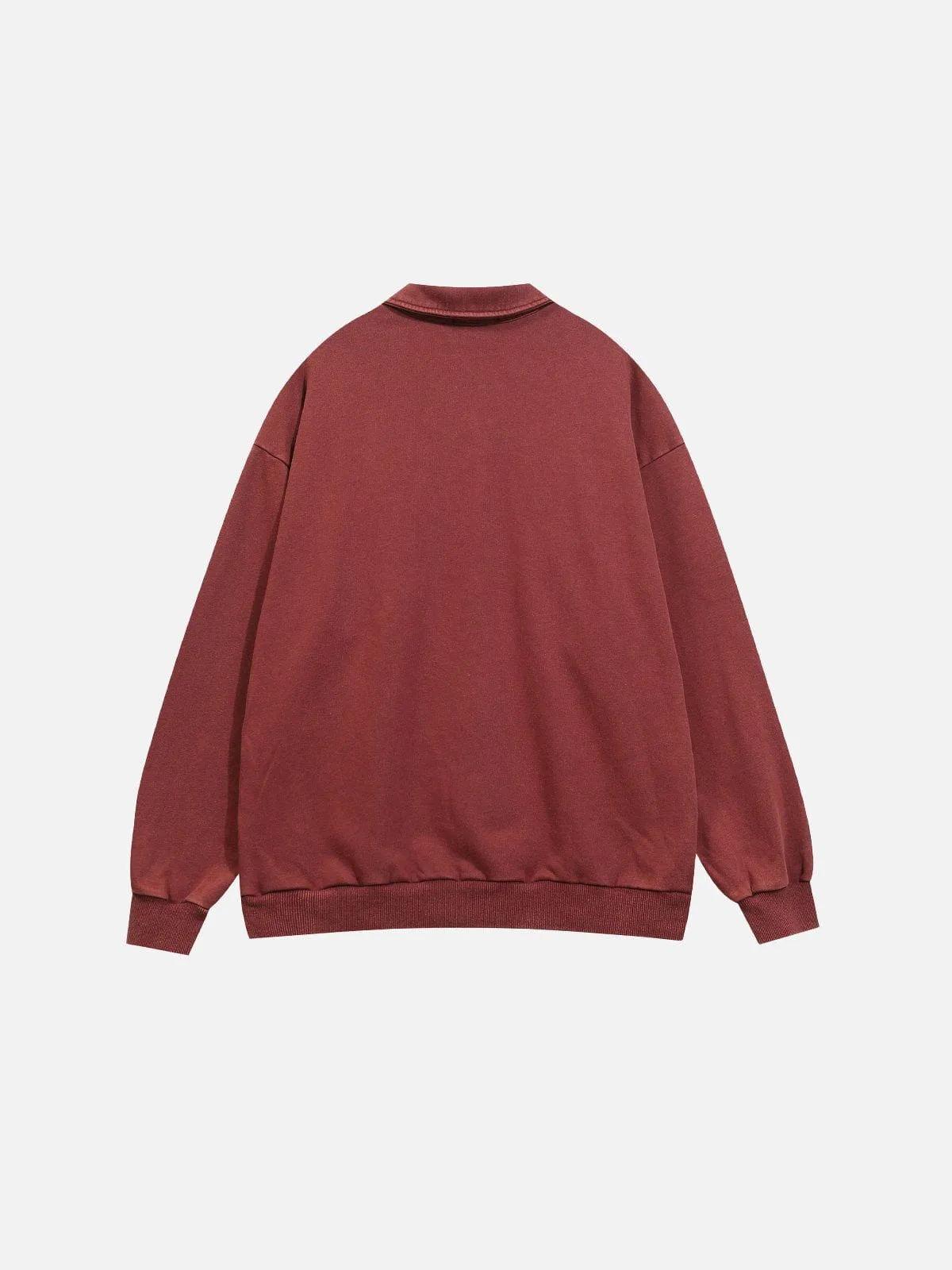 Aelfric Eden Vintage Print Polo Sweatshirt sold by Aelfric Eden product image thumbnail 2