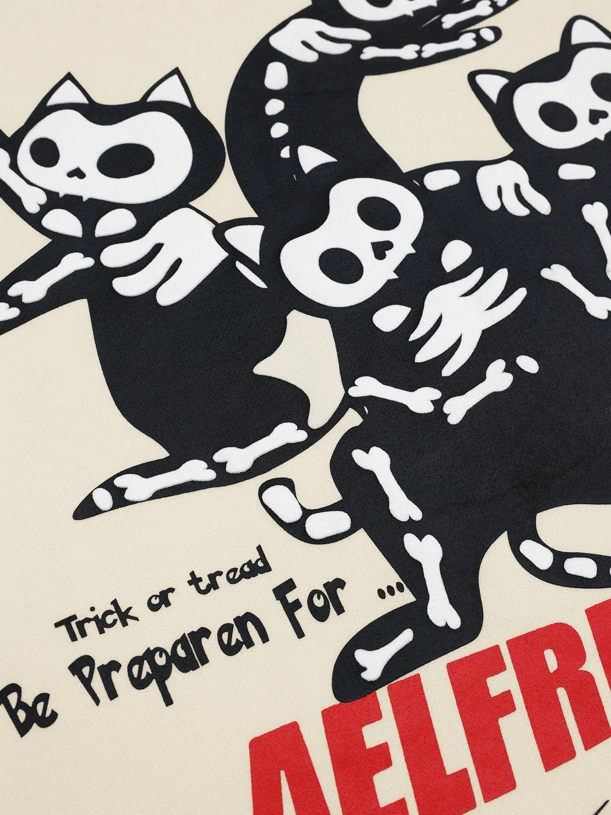 Aelfric Eden Skeleton Cat Print Hoodie sold by Aelfric Eden product image thumbnail 3