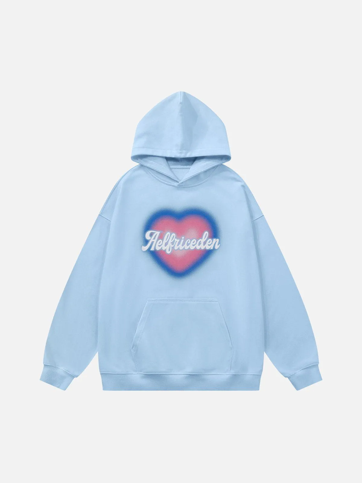 Aelfric Eden Dip Dye Heart Graphic Pullover Hoodie sold by Aelfric Eden