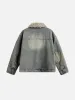 Aelfric Eden Sherpa Collar Washed Denim Coat sold by Aelfric Eden