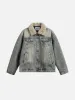 Aelfric Eden Sherpa Collar Washed Denim Coat sold by Aelfric Eden