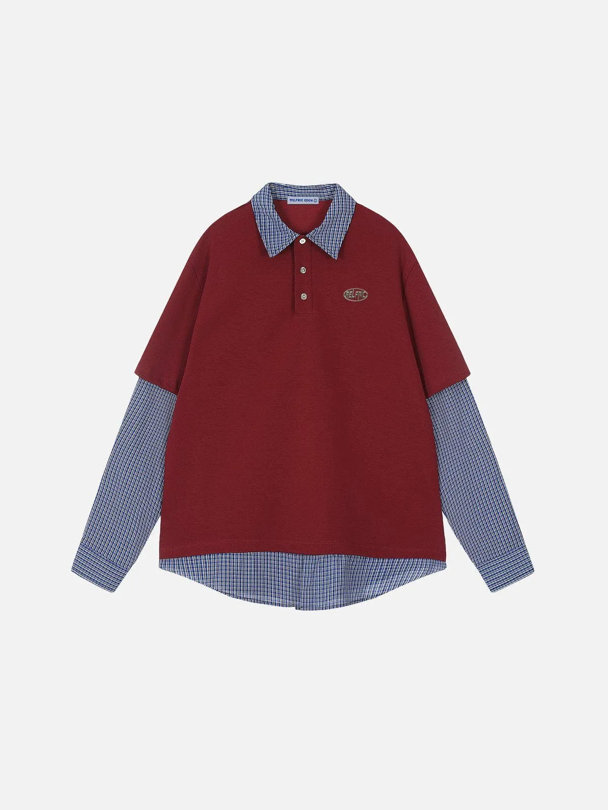 Aelfric Eden Double Layer Polo Long Sleeve Tee sold by Aelfric Eden product image thumbnail 2