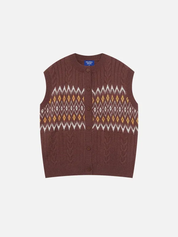 Aelfric Eden Twist Fair Isle Sweater Vest sold by Aelfric Eden