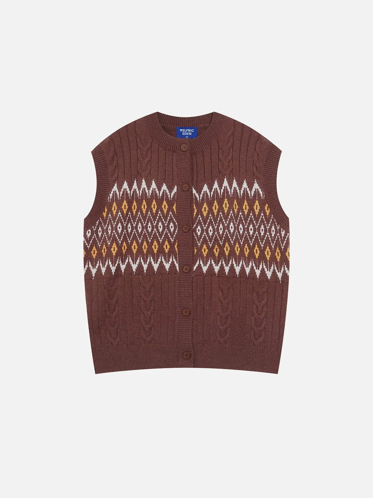 Aelfric Eden Twist Fair Isle Sweater Vest sold by Aelfric Eden