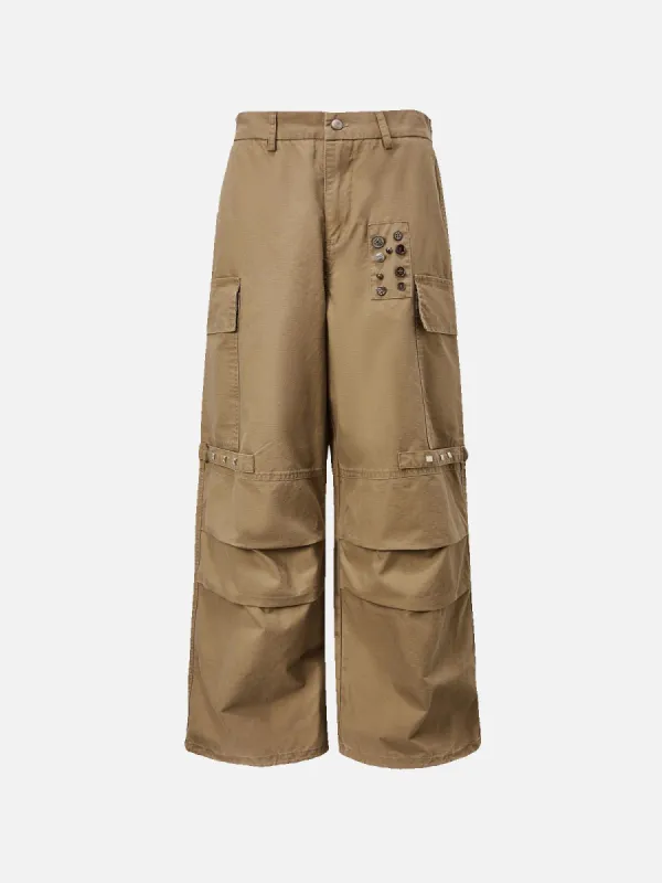 Aelfric Eden Button Decoration Cargo Pants sold by Aelfric Eden