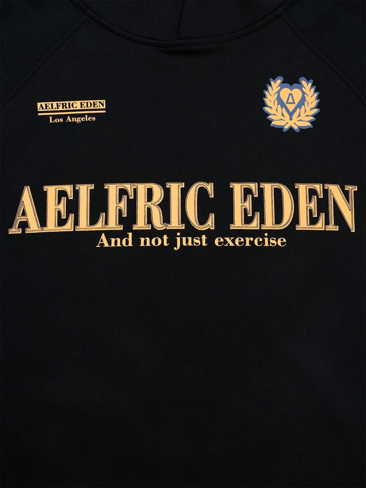 Aelfric Eden Black Yellow Raglan Hoodie sold by Aelfric Eden product image thumbnail 3