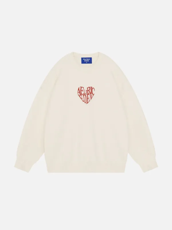 Aelfric Eden Heart Distressed Sweater sold by Aelfric Eden