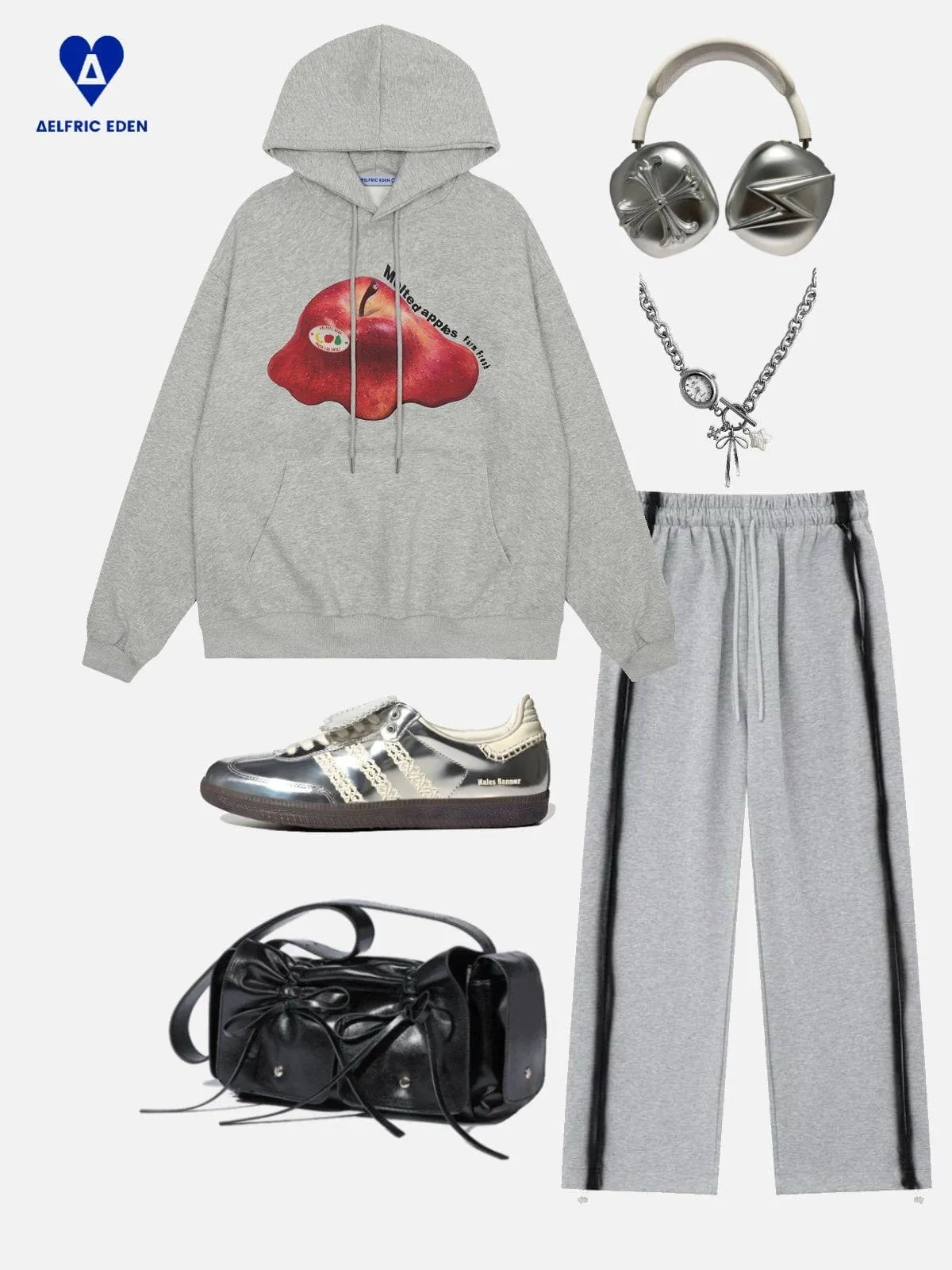 Aelfric Eden Oversized Apple Graphic Hoodie sold by Aelfric Eden product image thumbnail 3