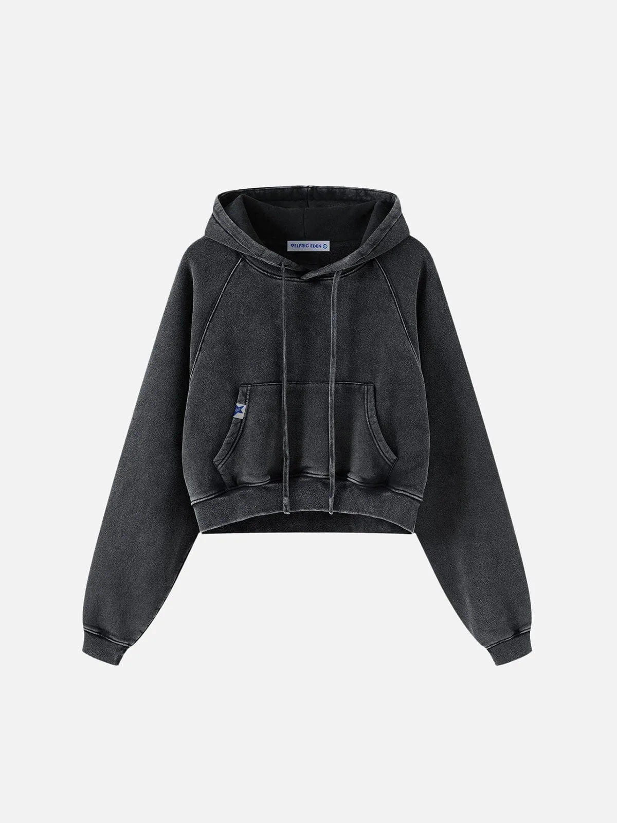 Aelfric Eden Cropped Raglan Sleeve Washed Pullover Hoodie sold by Aelfric Eden