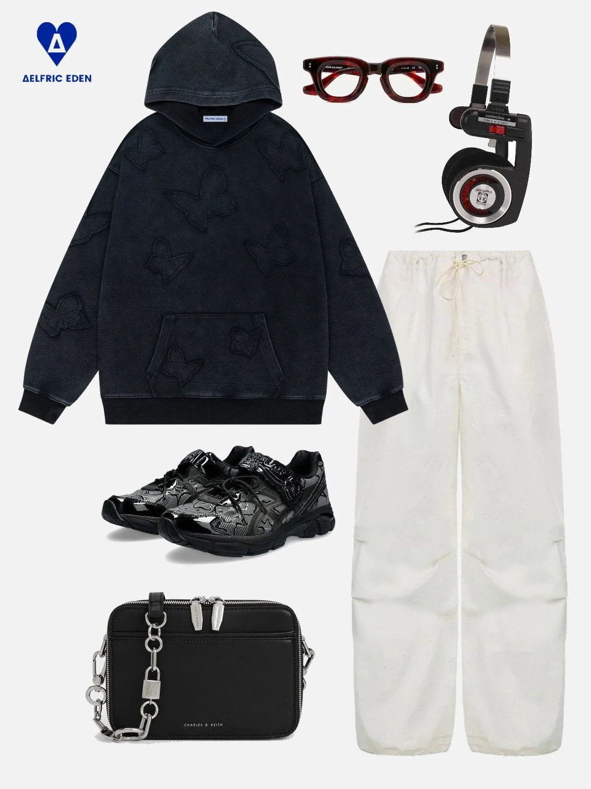 Aelfric Eden Butterfly Graphic Washed Pullover Hoodie sold by Aelfric Eden product image thumbnail 3