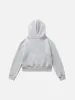Aelfric Eden Musical Note Graphic Cropped Zip Up Hoodie sold by Aelfric Eden