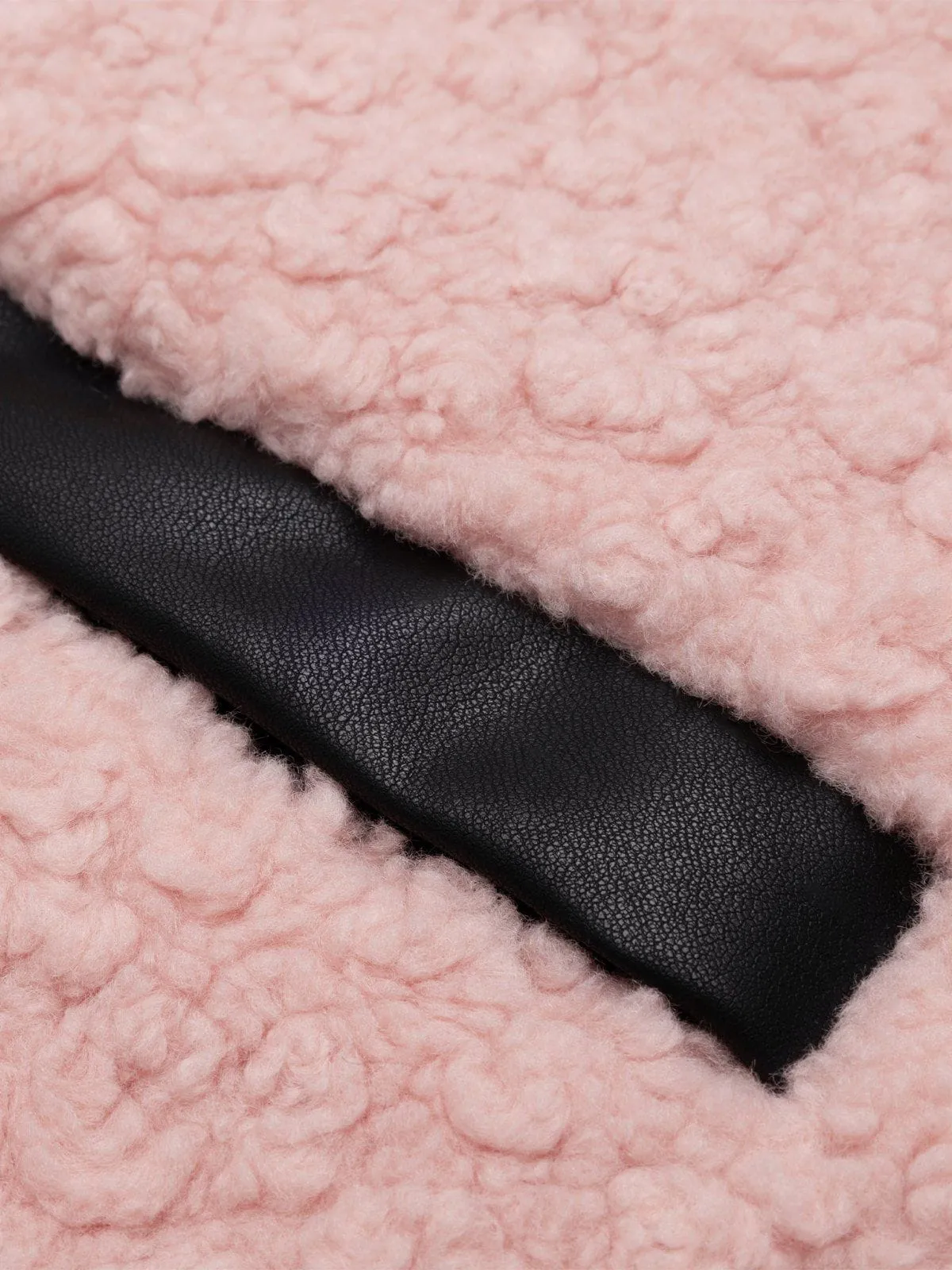 Aelfric Eden Faux Leather Butterfly Sherpa Coat sold by Aelfric Eden product image thumbnail 5