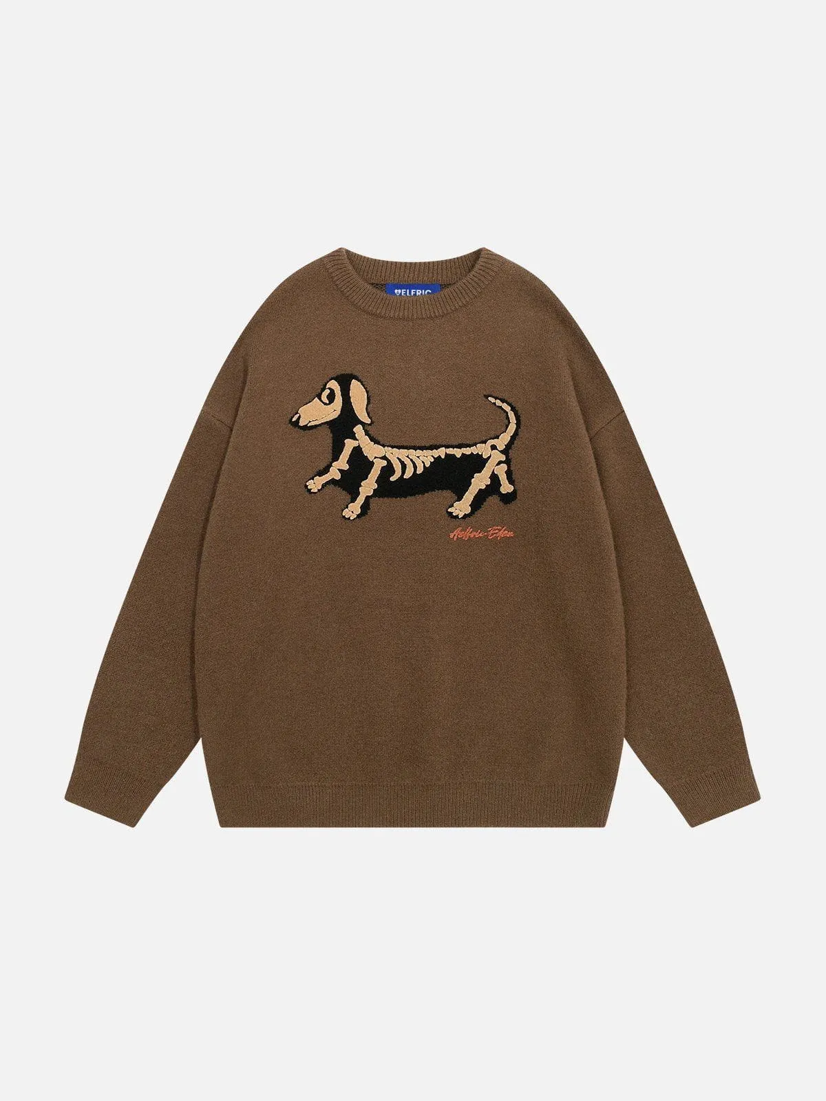 Aelfric Eden Skeleton Dachshund Graphic Sweater sold by Aelfric Eden