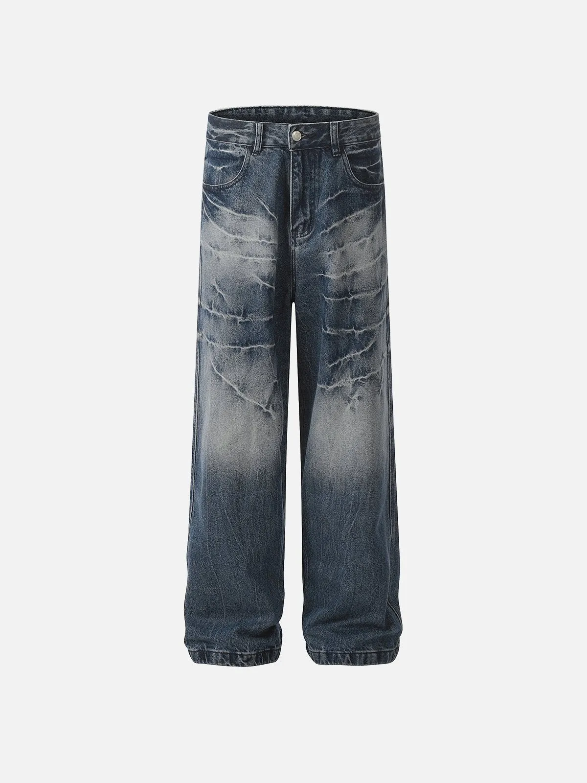 Aelfric Eden Washed Lightning Print Loose Jeans sold by Aelfric Eden