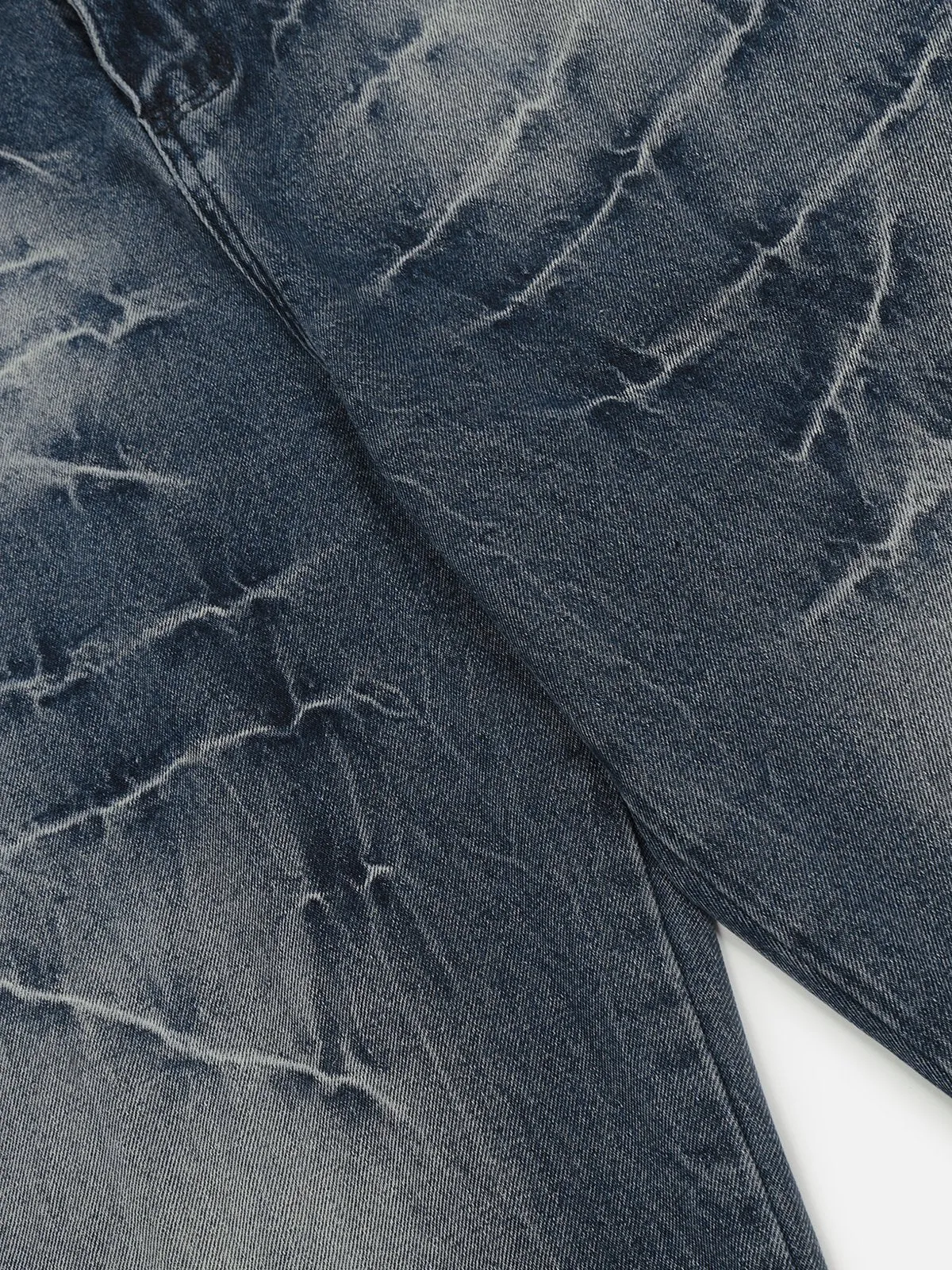 Aelfric Eden Washed Lightning Print Loose Jeans sold by Aelfric Eden product image thumbnail 4