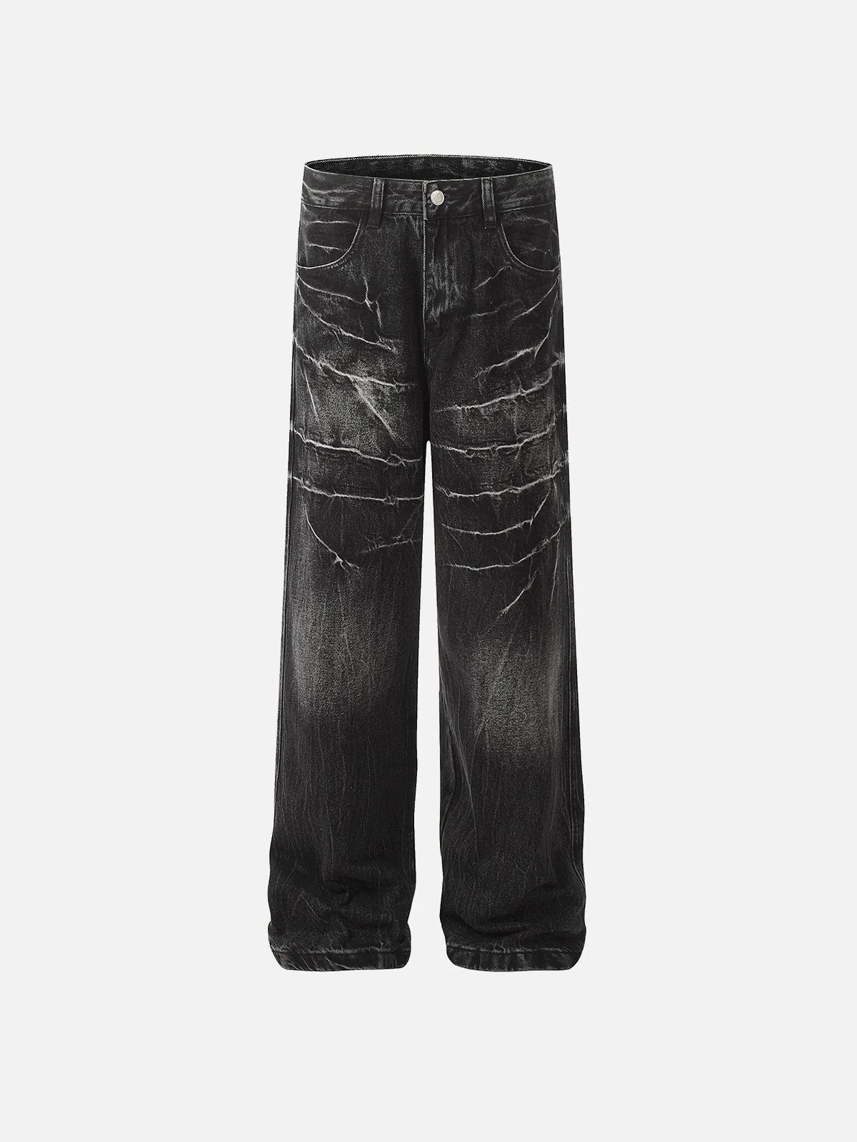Aelfric Eden Washed Lightning Print Loose Jeans sold by Aelfric Eden product image thumbnail 2