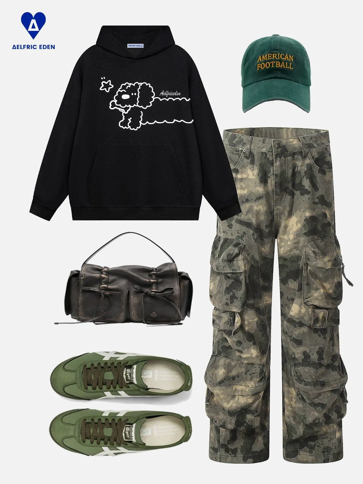 Aelfric Eden Cartoon Puppy Graphic Pullover Hoodie sold by Aelfric Eden product image thumbnail 3