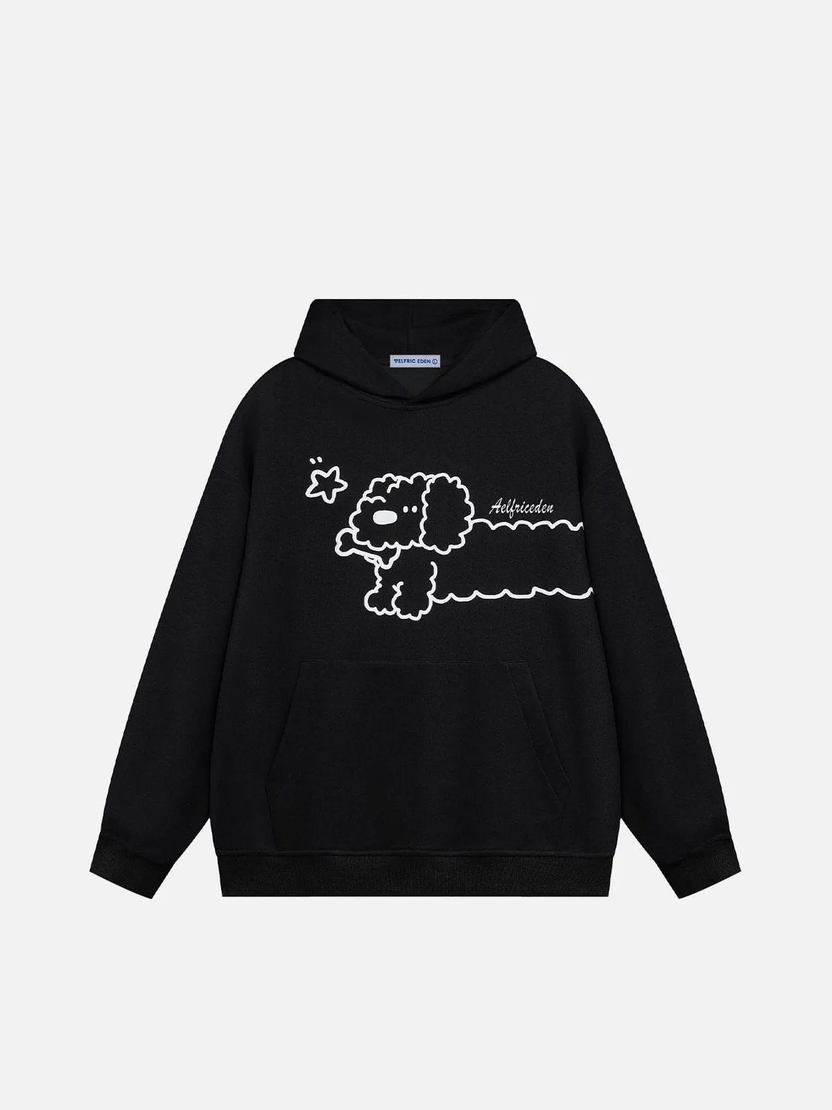 Aelfric Eden Cartoon Puppy Graphic Pullover Hoodie sold by Aelfric Eden