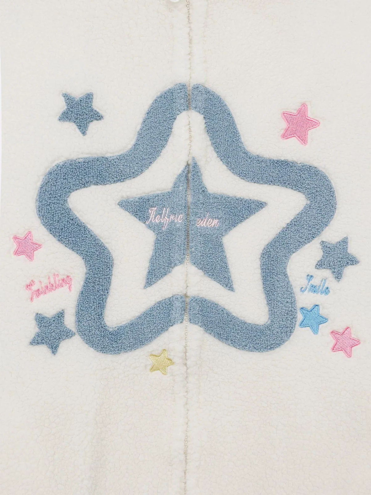 Aelfric Eden Towel Embroidery Star Sherpa Coat sold by Aelfric Eden product image thumbnail 4