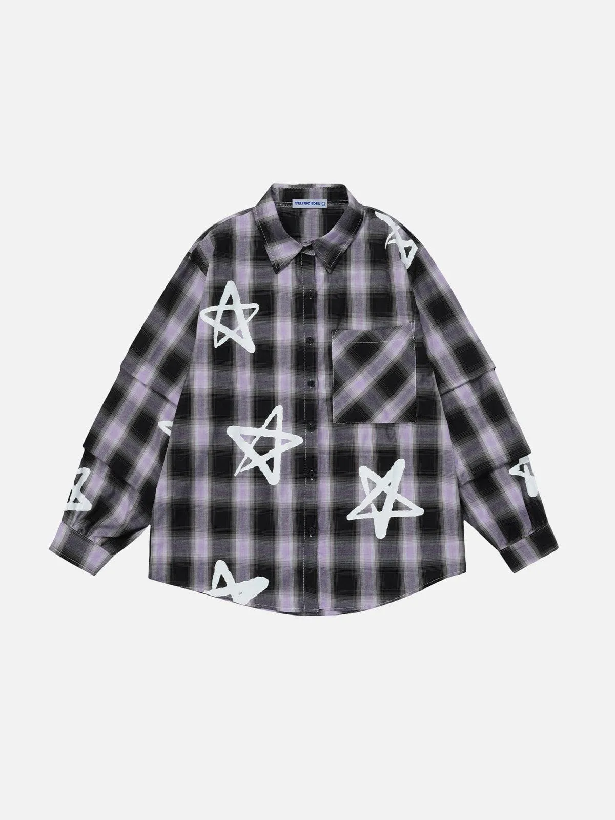 Aelfric Eden Star Plaid Long Sleeve Shirt sold by Aelfric Eden product image thumbnail 2