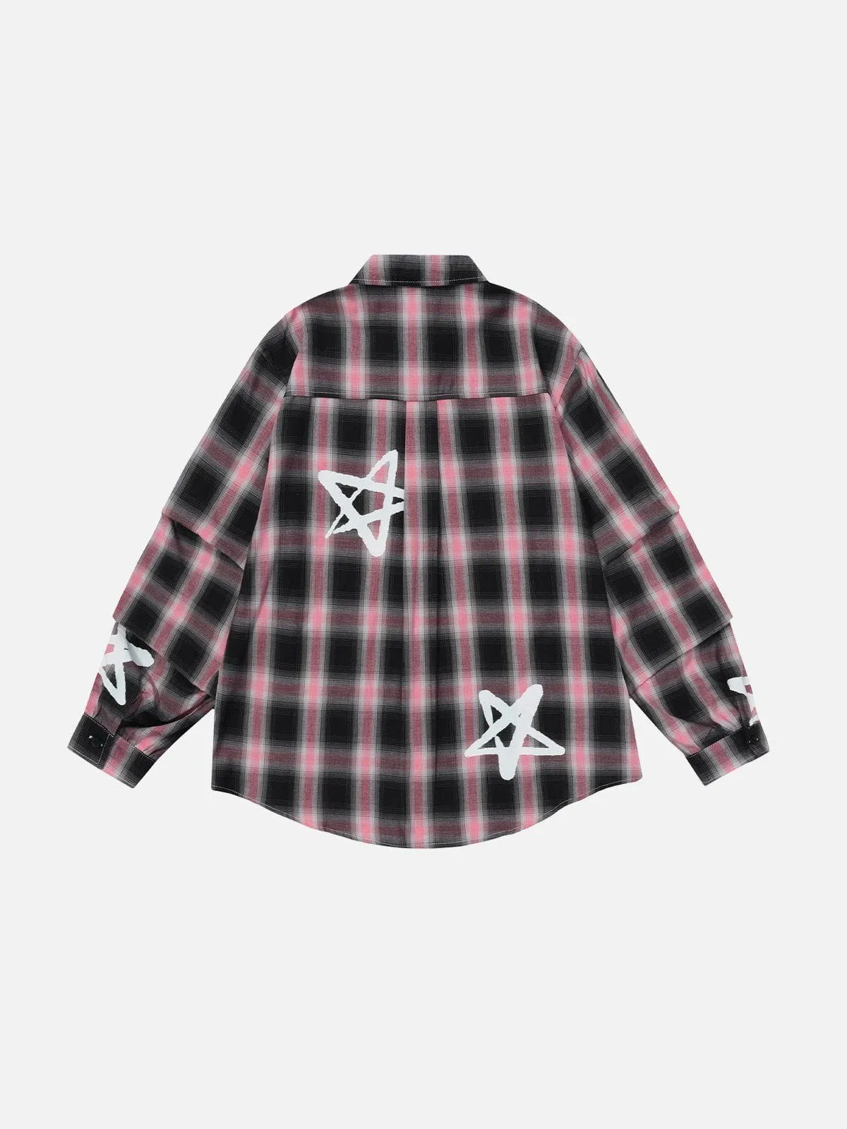 Aelfric Eden Star Plaid Long Sleeve Shirt sold by Aelfric Eden product image thumbnail 3