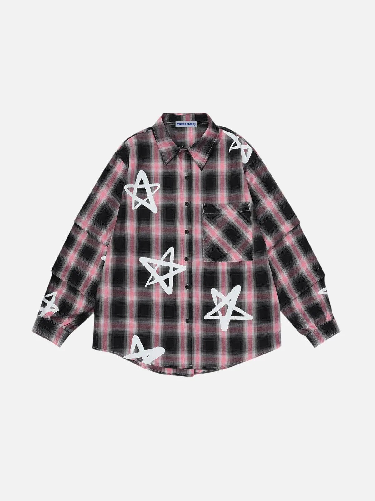 Aelfric Eden Star Plaid Long Sleeve Shirt sold by Aelfric Eden