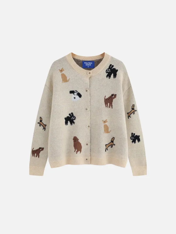 Aelfric Eden Cartoon Animal Graphic Cardigan sold by Aelfric Eden