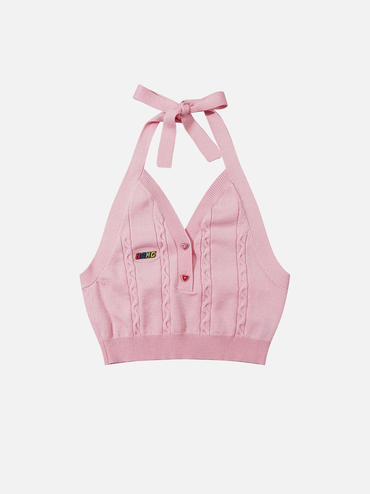 Heart Button Knit Tank Top sold by Aelfric Eden