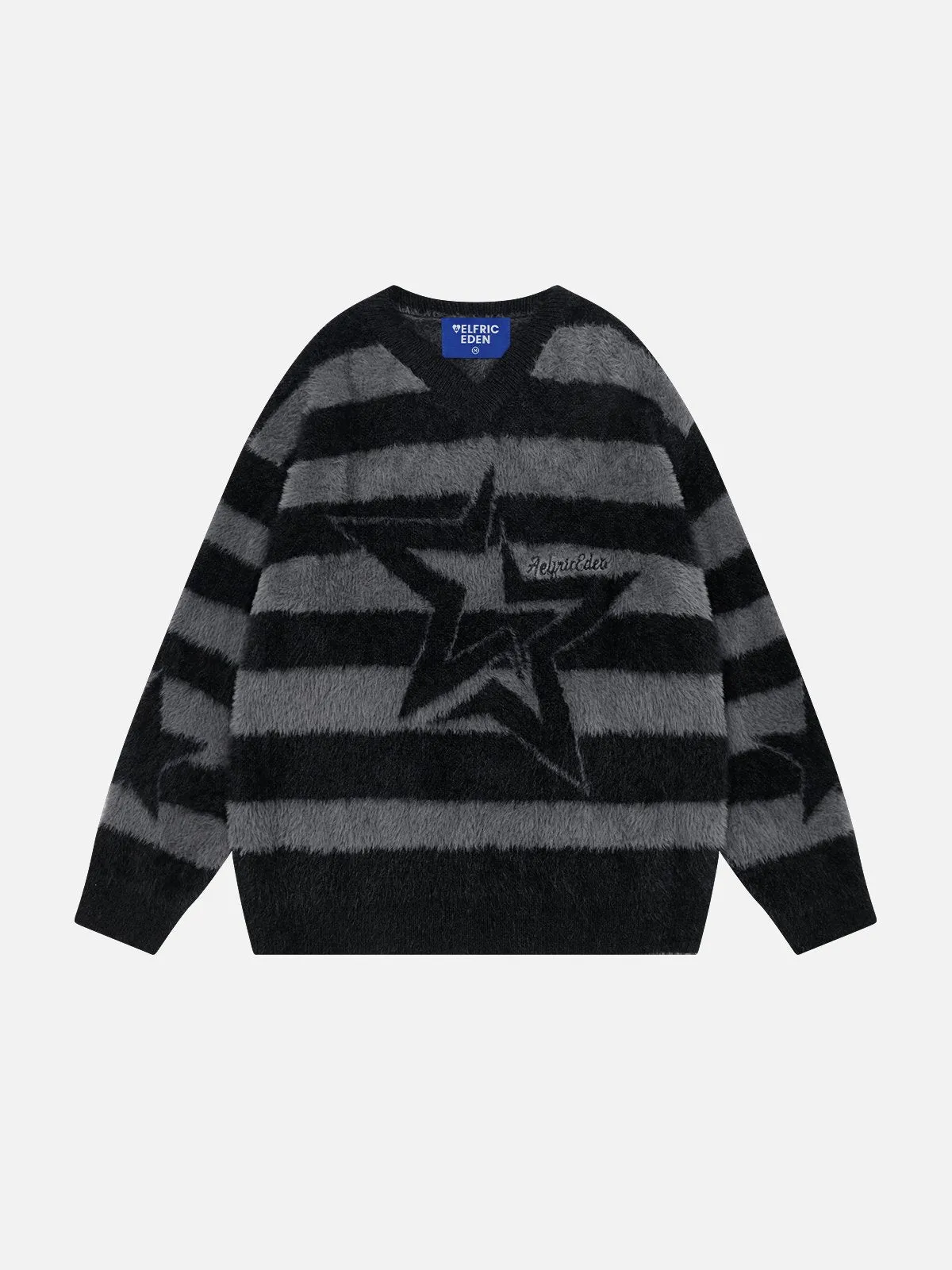 Aelfric Eden Stripe Star V-Neck Sweater sold by Aelfric Eden
