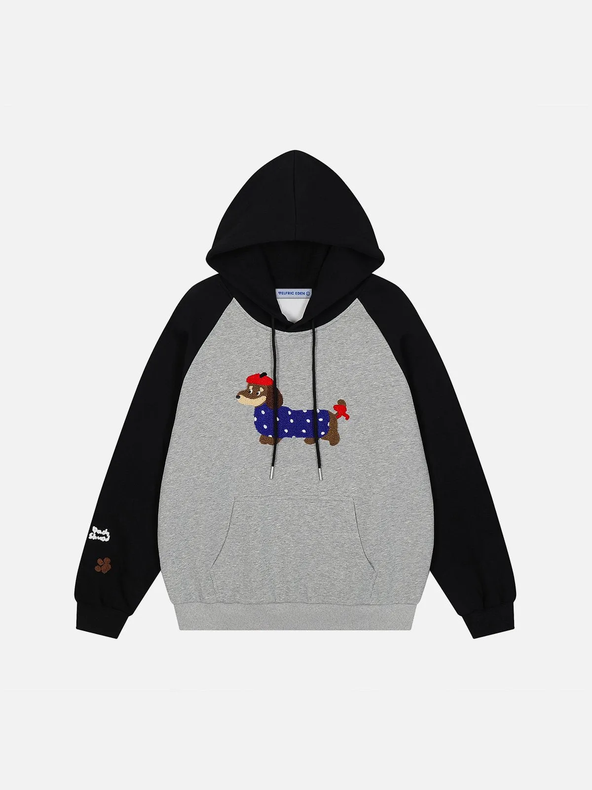 Aelfric Eden Cartoon Dog Raglan Sleeve Hoodie sold by Aelfric Eden