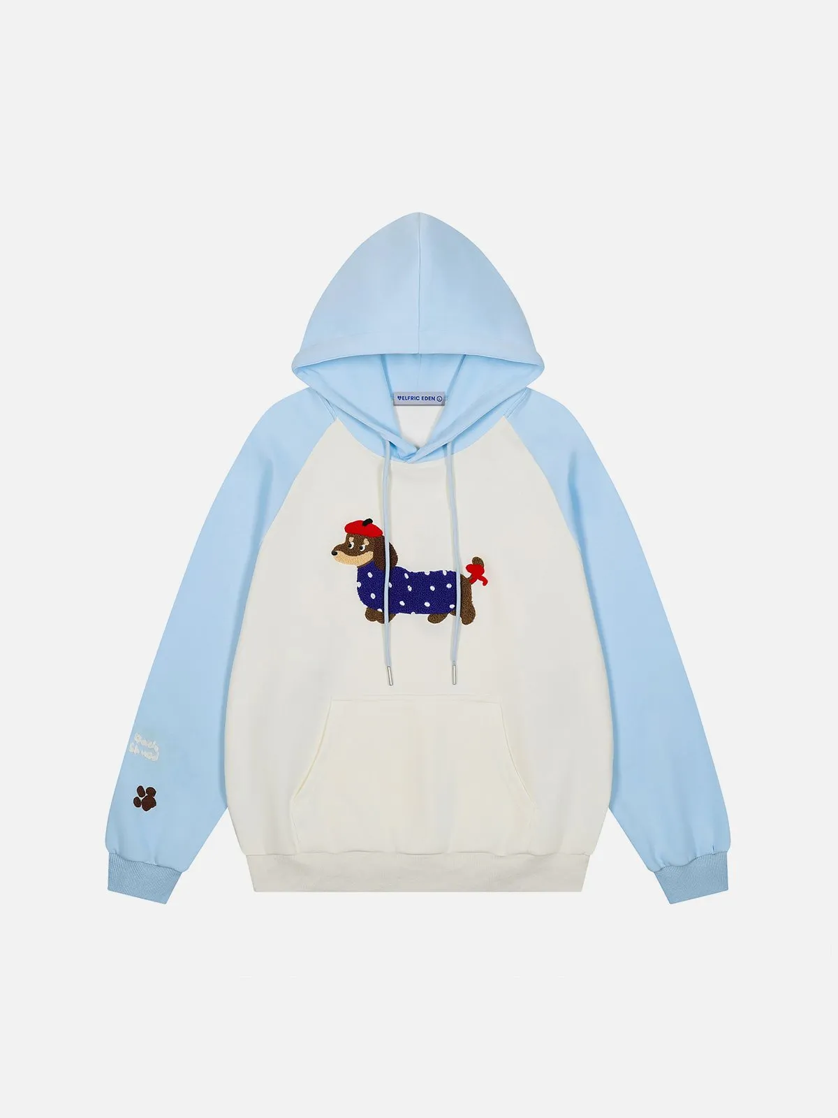 Aelfric Eden Cartoon Dog Raglan Sleeve Hoodie sold by Aelfric Eden product image thumbnail 2