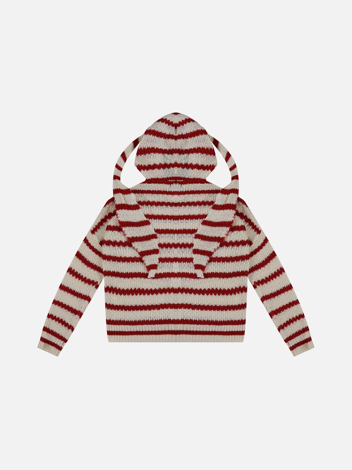Aelfric Eden Vintage Stripe Knit Zip Up Hoodie sold by Aelfric Eden product image thumbnail 2