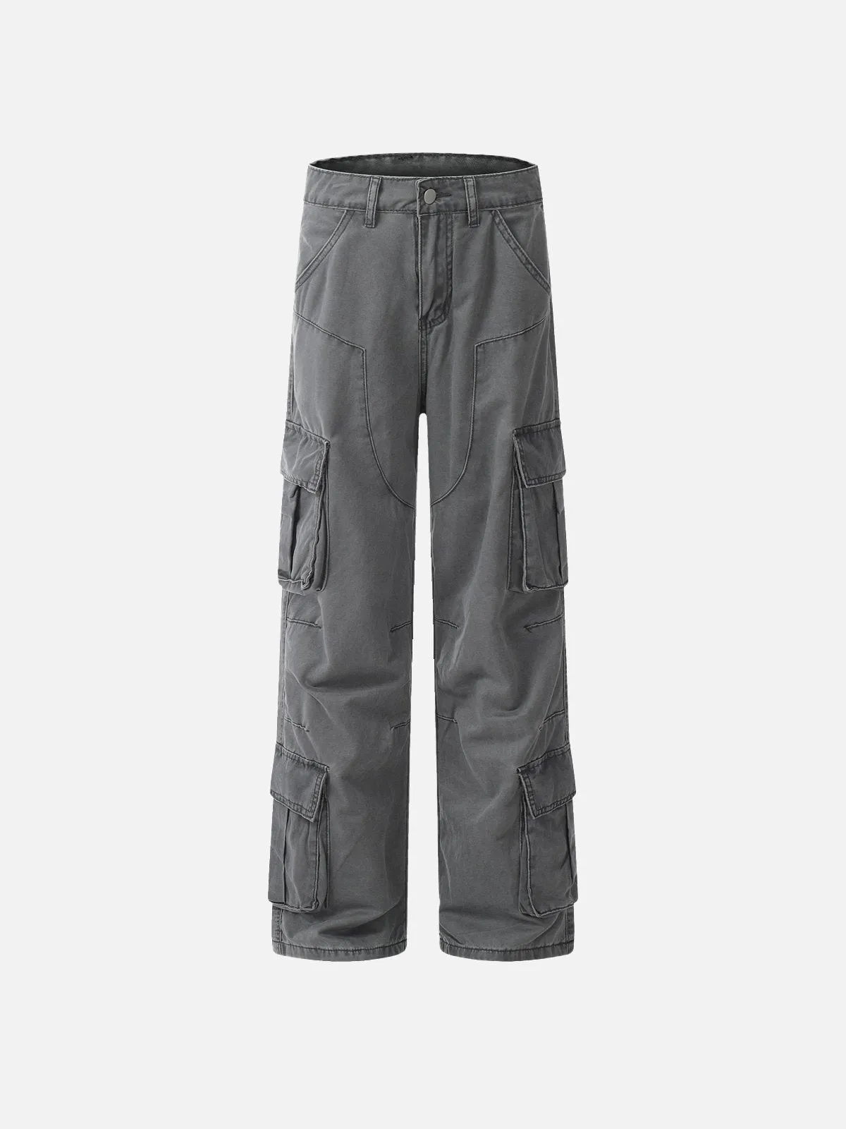 Aelfric Eden Grey Multi Pocket Cargo Pants sold by Aelfric Eden