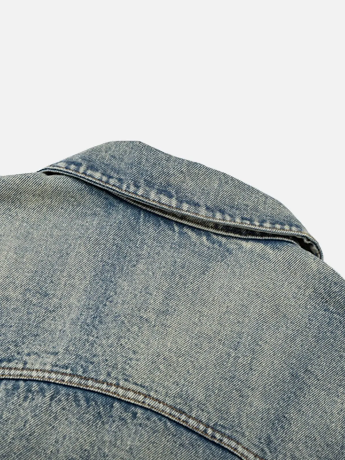 Aelfric Eden Washed Zip Up Denim Jacket sold by Aelfric Eden product image thumbnail 3