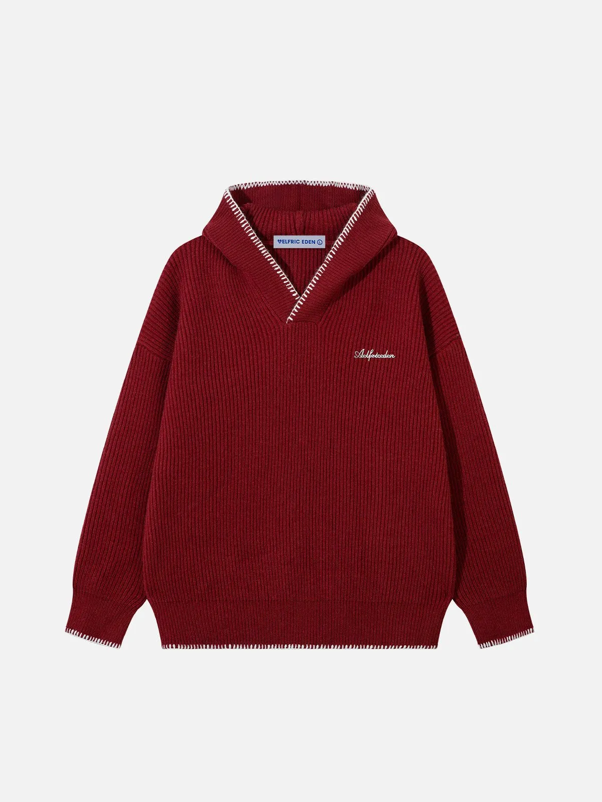 Aelfric Eden Patchwork Knit Pullover Hoodie sold by Aelfric Eden