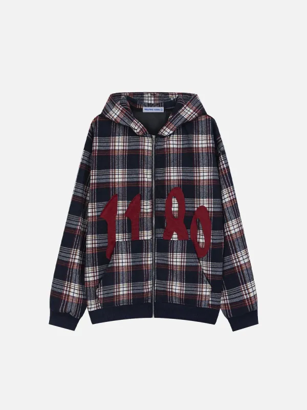 Aelfric Eden Applique Number Zip Up Hoodie sold by Aelfric Eden