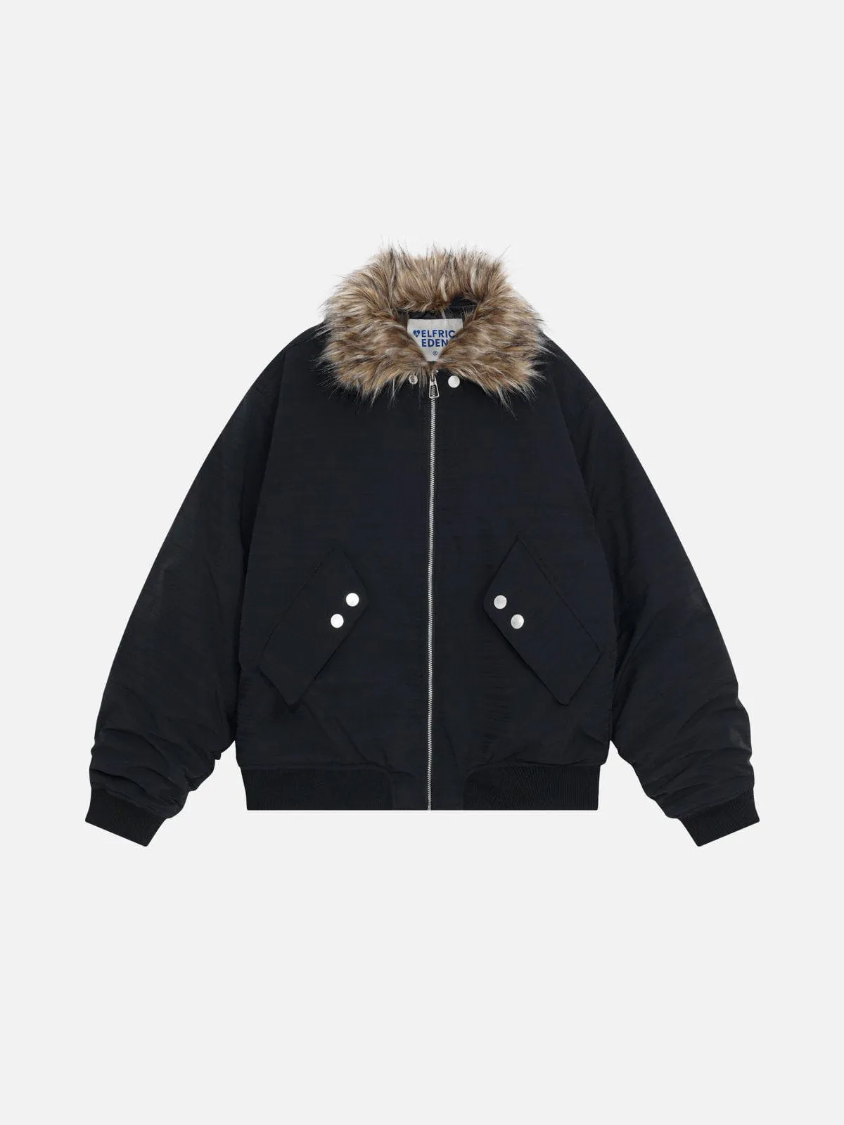 Aelfric Eden Detachable Plush Collar Coat sold by Aelfric Eden product image thumbnail 2