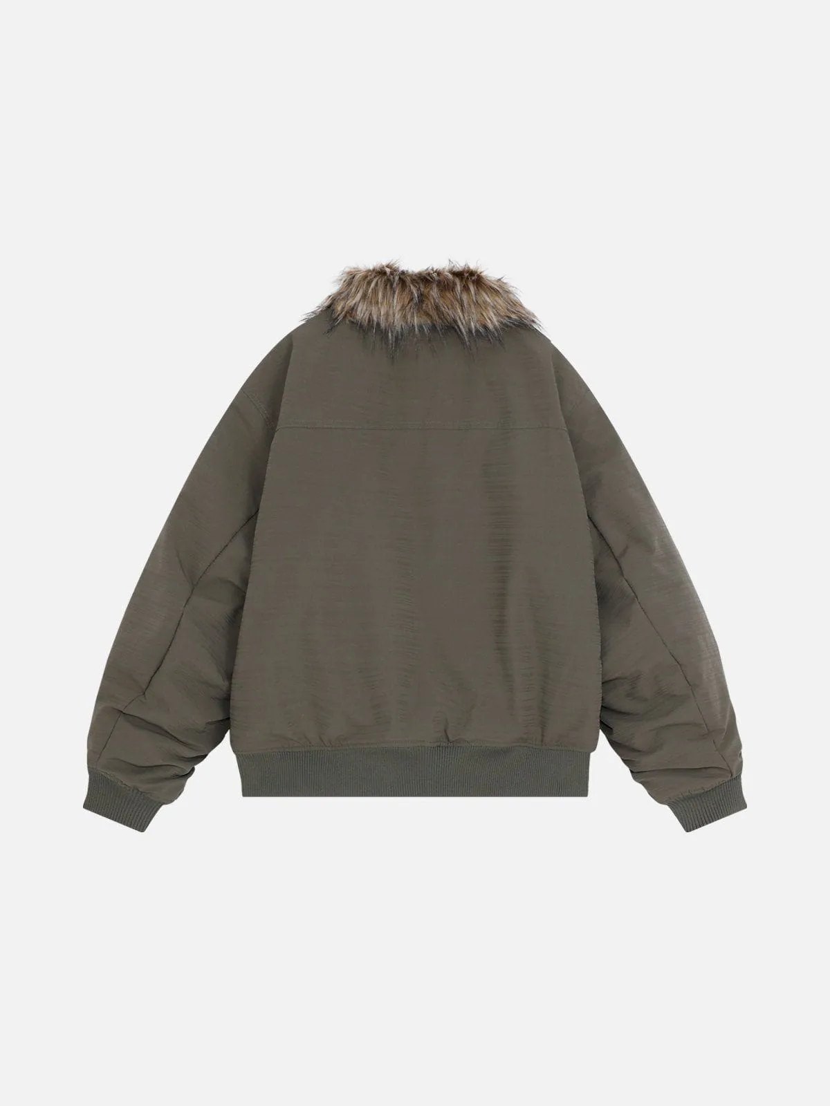 Aelfric Eden Detachable Plush Collar Coat sold by Aelfric Eden product image thumbnail 3