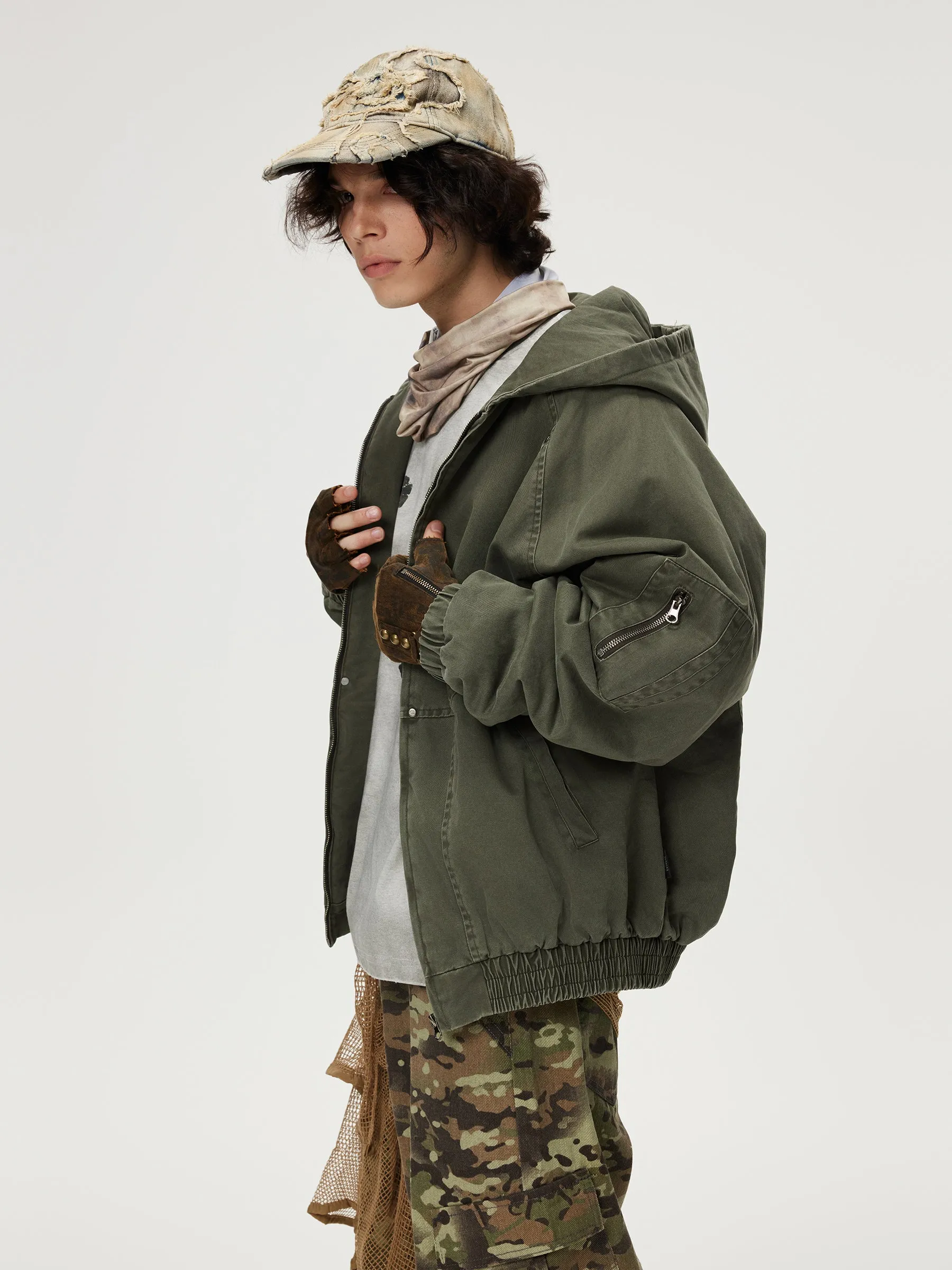 Aelfric Eden Washed Hooded Coat sold by Aelfric Eden product image thumbnail 3