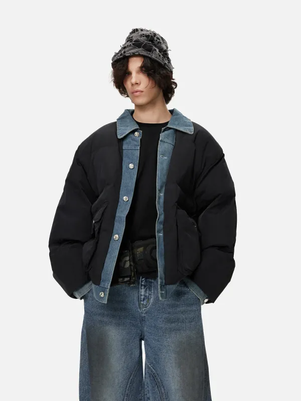 Aelfric Eden Denim Patchwork Coat sold by Aelfric Eden