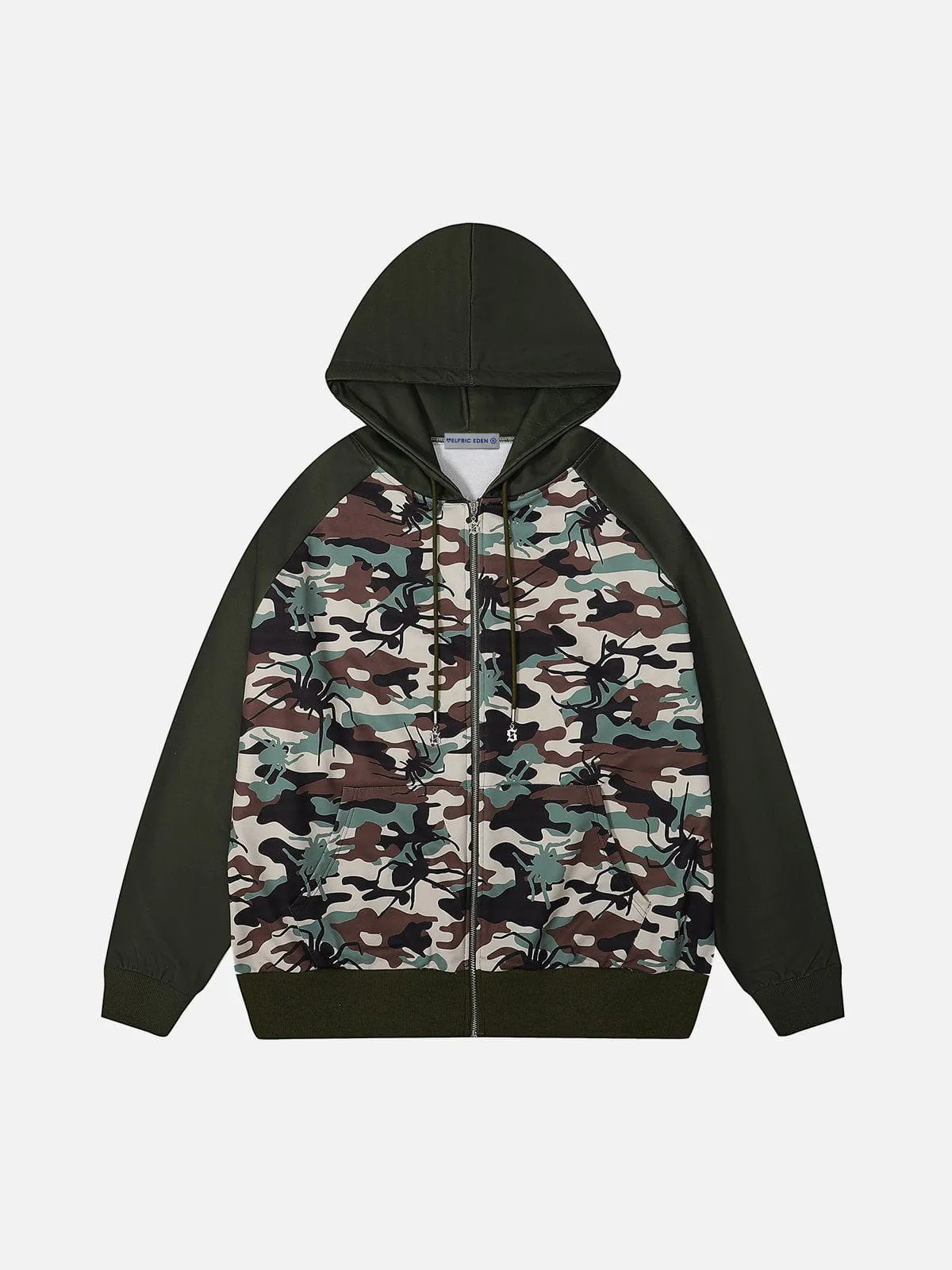 Aelfric Eden Camouflage Spider Zip Up Hoodie sold by Aelfric Eden product image thumbnail 2