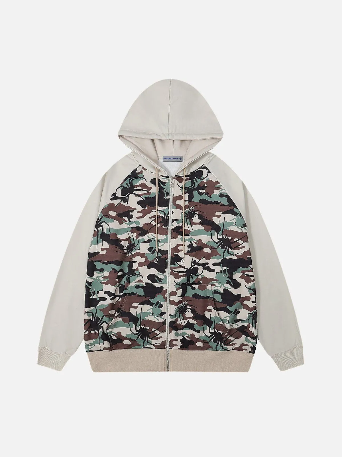 Aelfric Eden Camouflage Spider Zip Up Hoodie sold by Aelfric Eden