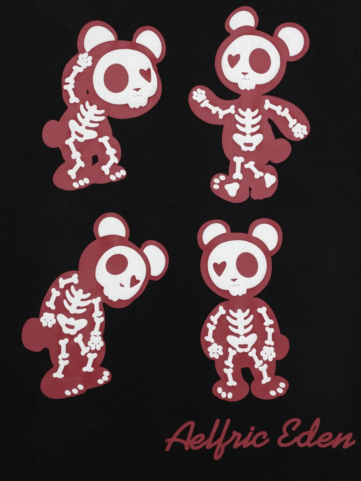 Aelfric Eden Skeleton Bear Graphic Pullover Hoodie sold by Aelfric Eden product image thumbnail 3