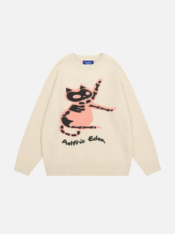Aelfric Eden Skeleton Cat Sweater sold by Aelfric Eden
