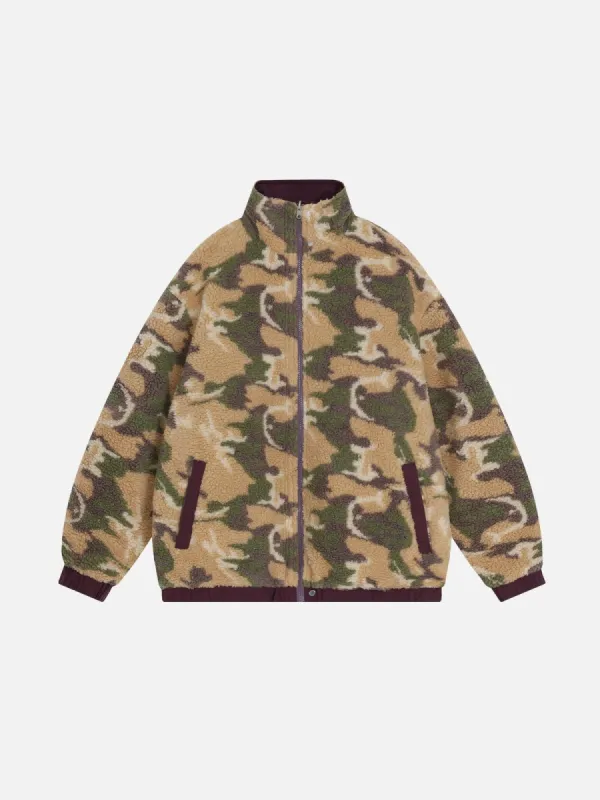 Aelfric Eden Camo Reversible Sherpa Jacket sold by Aelfric Eden