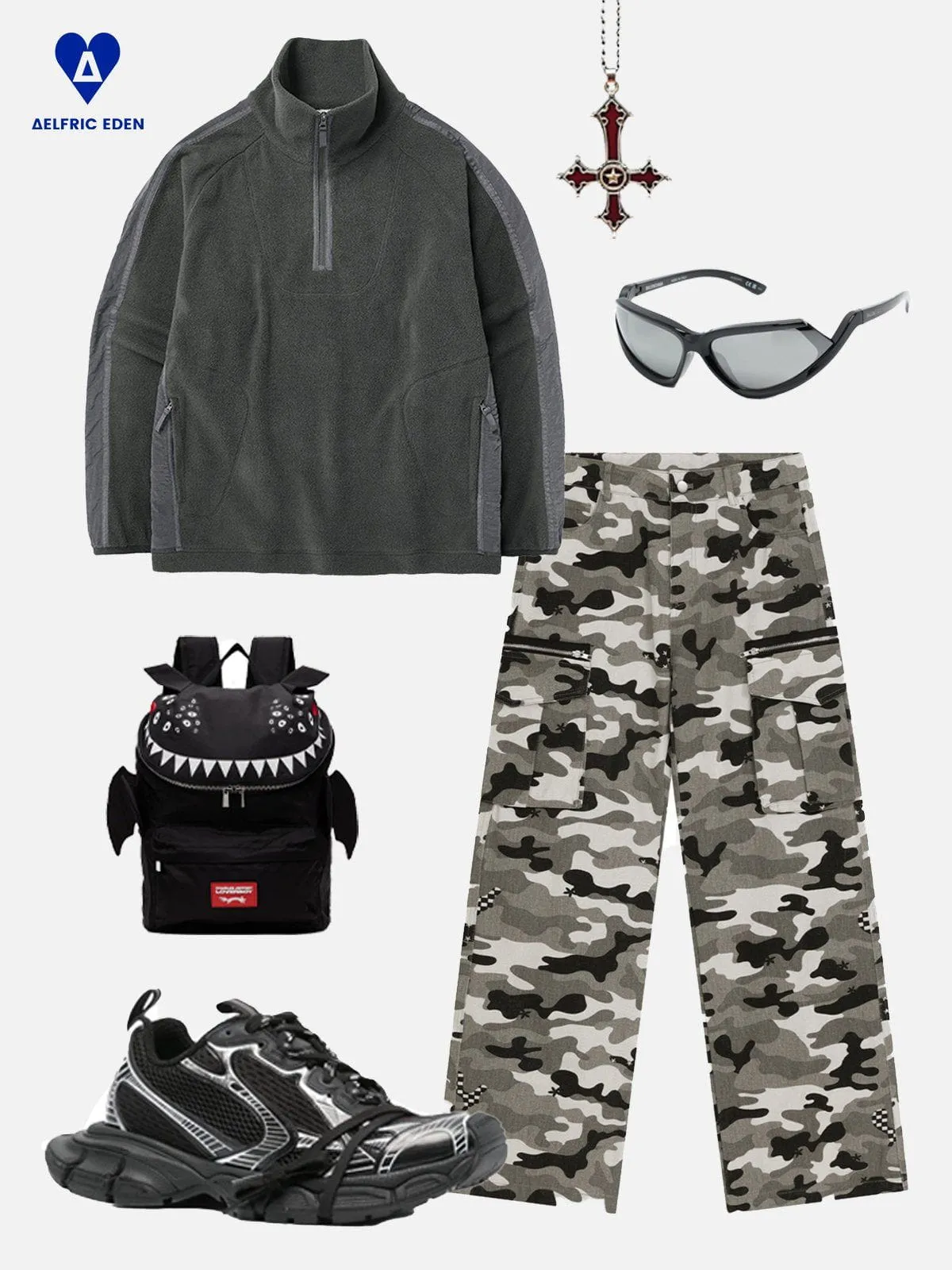 Aelfric Eden Camo Multi Pocket Jeans sold by Aelfric Eden product image thumbnail 3