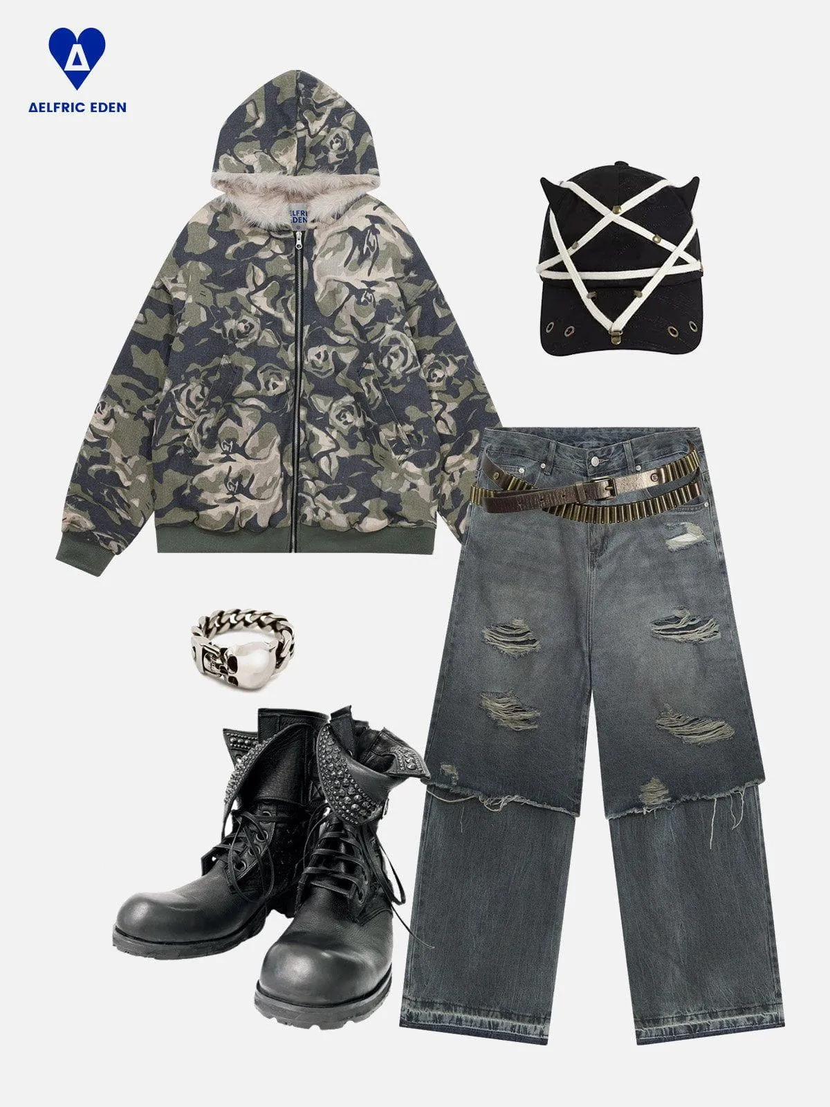 Aelfric Eden Camouflage Cropped Coat sold by Aelfric Eden product image thumbnail 4