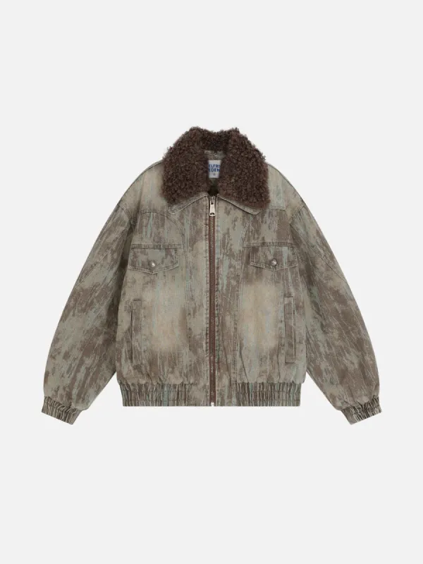 Aelfric Eden Washed Plush Collar Coat sold by Aelfric Eden