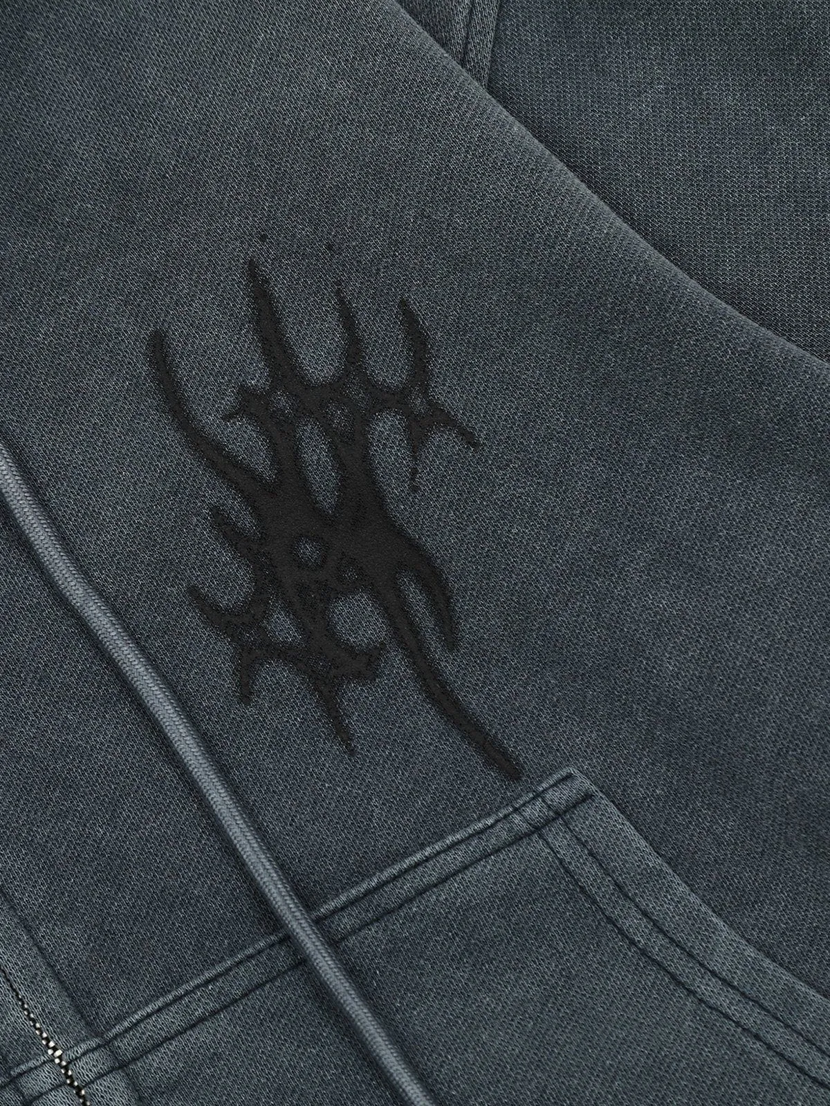 Aelfric Eden Washed Cropped Zip Up Hoodie sold by Aelfric Eden product image thumbnail 4