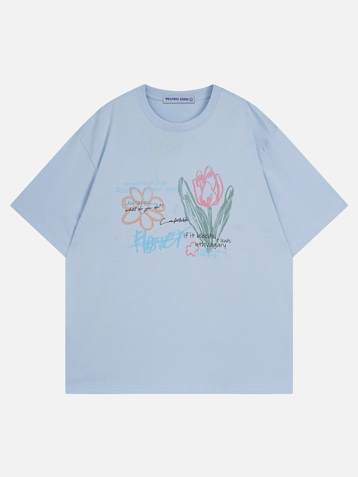 Aelfric Eden Line Flower Print Tee sold by Aelfric Eden